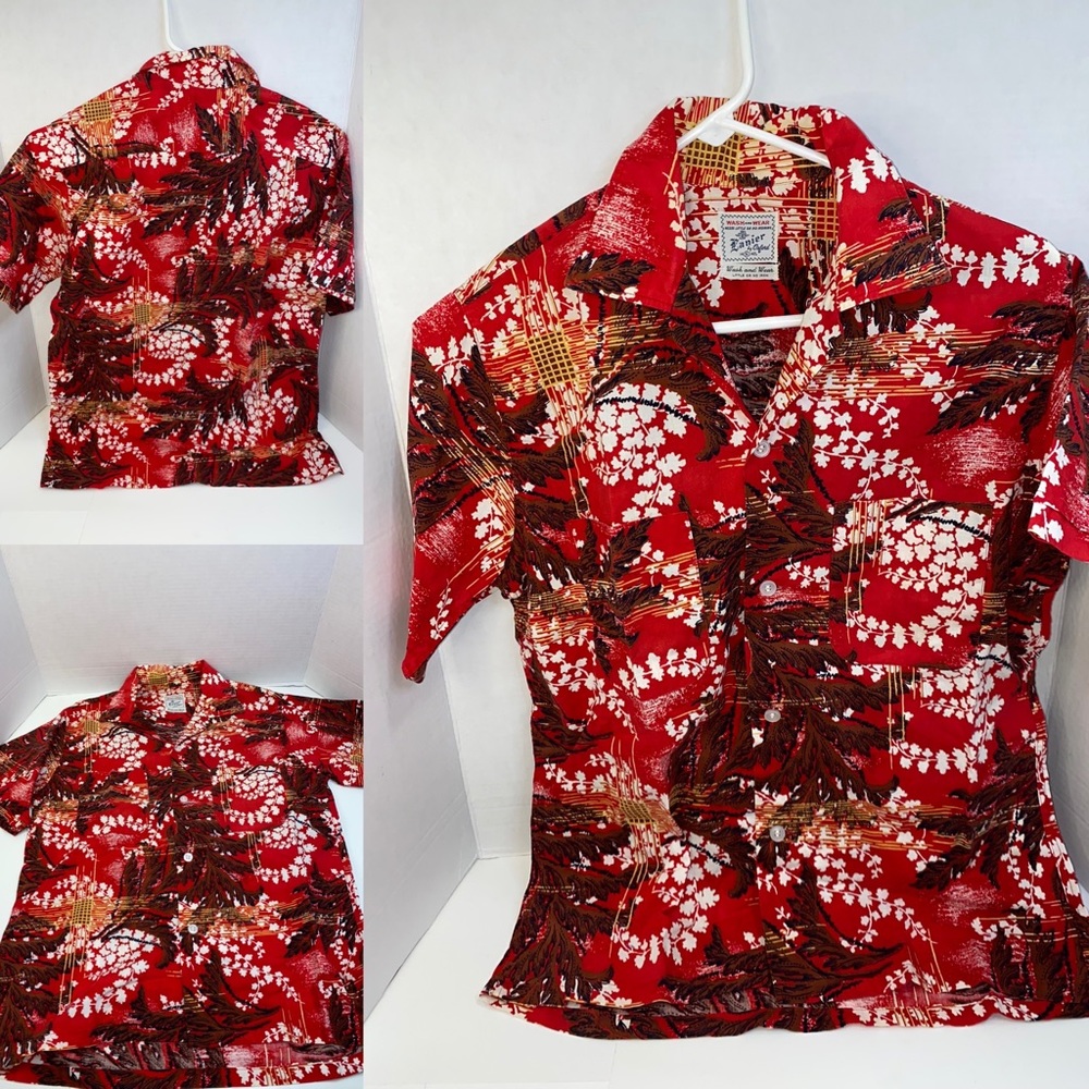 Vintage Lanier By Oxford Shirt Hawaian